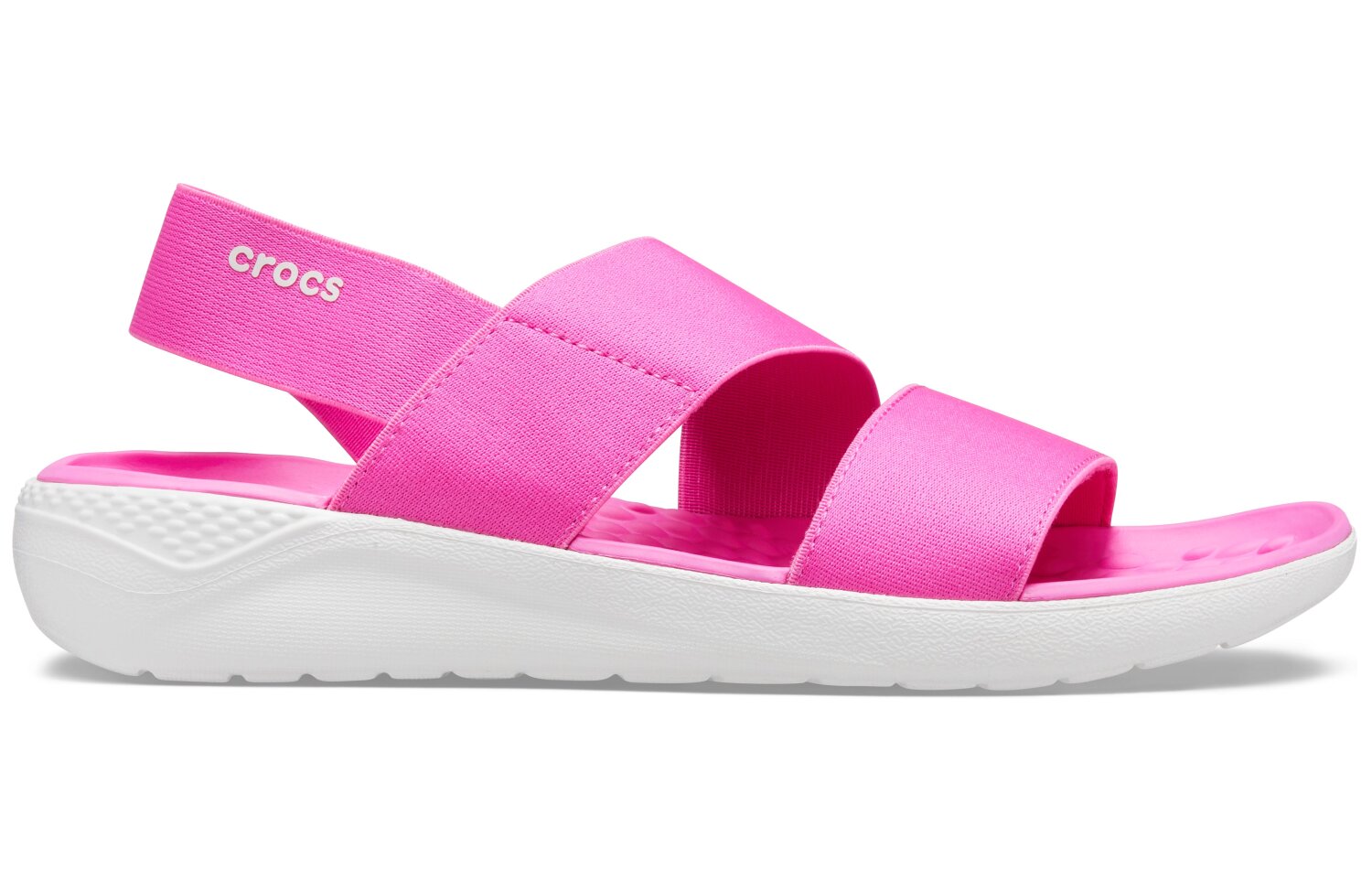 Crocs Literide Stretch Sandal W, Electric Pink/Almost White női papucs  eladó, ár | Garage Store Webshop