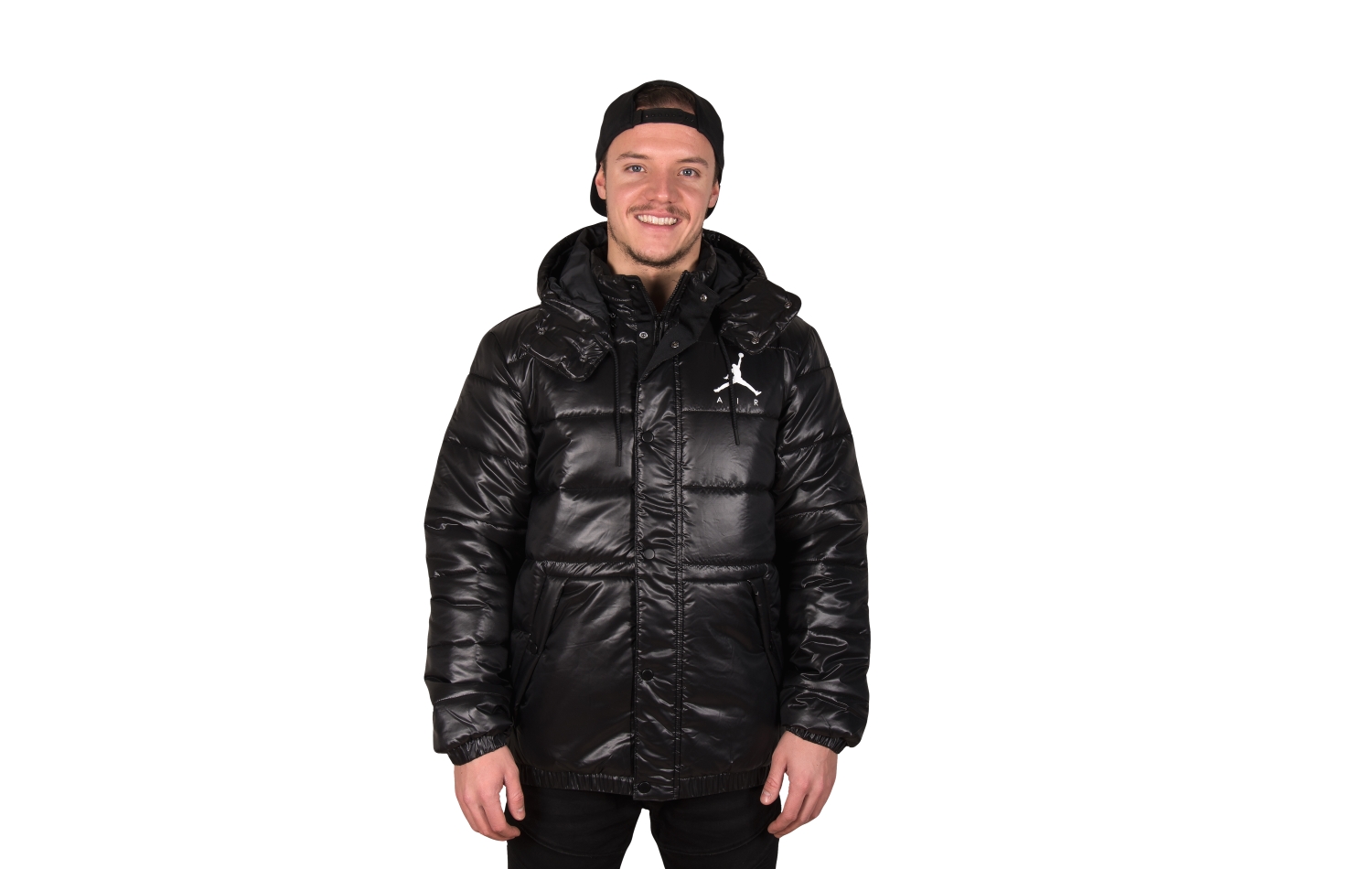 Jordan Sw Jumpman Puffer Jacket, Black/Black/White férfi kabát eladó, ár |  Garage Store Webshop