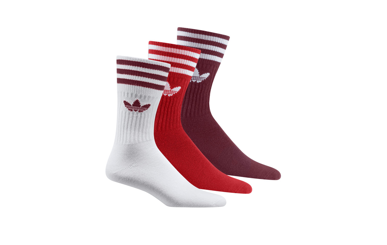Adidas Solid Crew Sock, White/Coll Burgundy/Red női zokni eladó, ár |  Garage Store Webshop